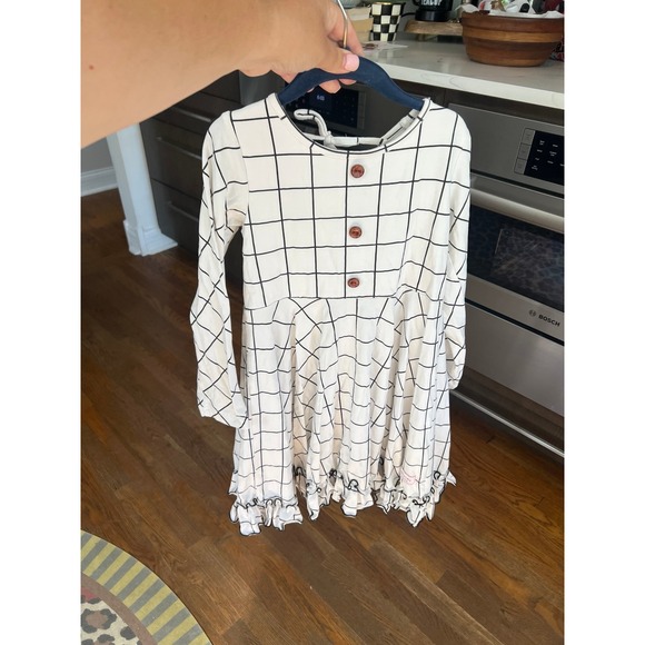 Sweethoney twirl black plaid dress size 10 - Picture 1 of 3